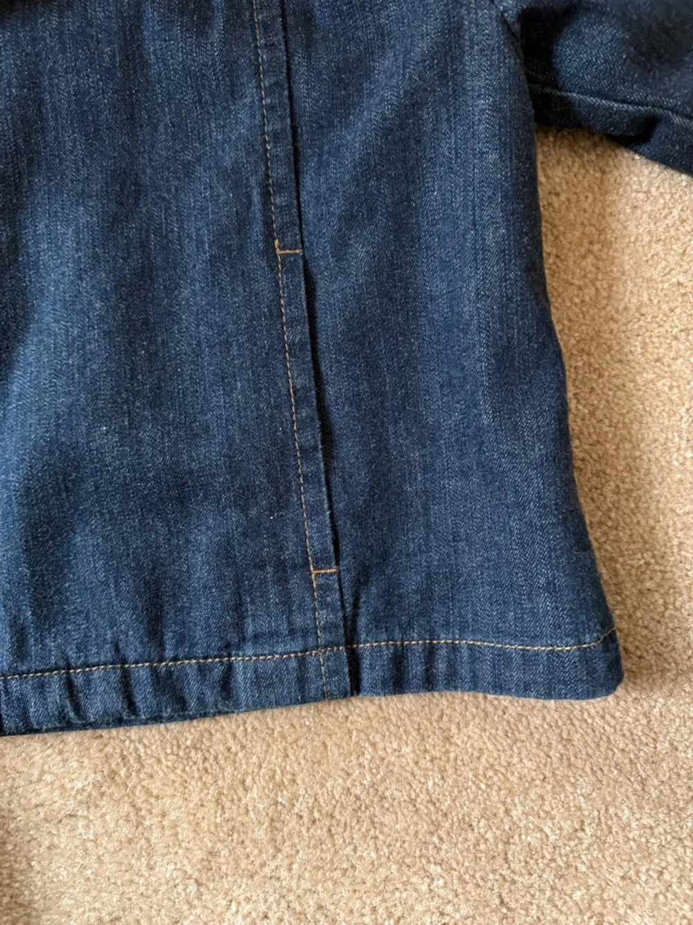 a.n.a Dark Blue Denim Button-Up Jacket - Picture 6 of 7